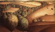 Grant Wood Near the sunset USA oil painting artist